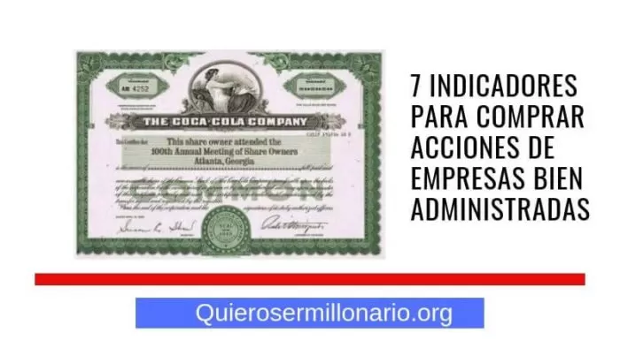 7 Indicadores para comprar acciones de empresas 2 7 Indicadores para comprar acciones de empresas 2