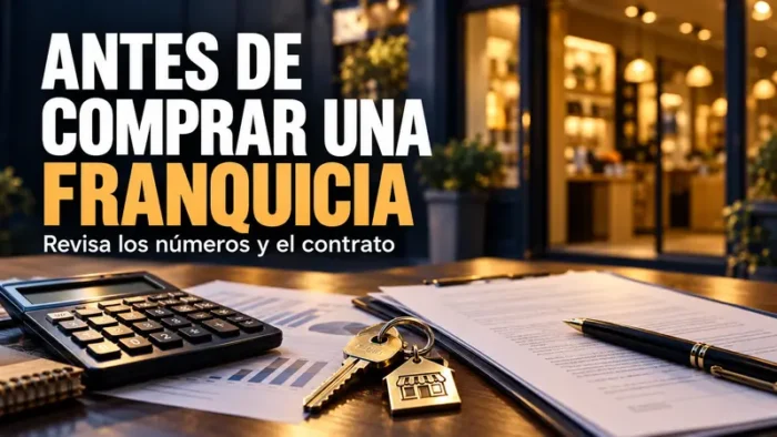 Cómo evaluar una franquicia antes de invertir 5 Llaves de un local, contrato y calculadora para evaluar una franquicia