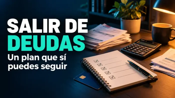 Cómo salir de deudas: un plan realista paso a paso 2 Plan para salir de deudas con facturas, calculadora y lista de pagos