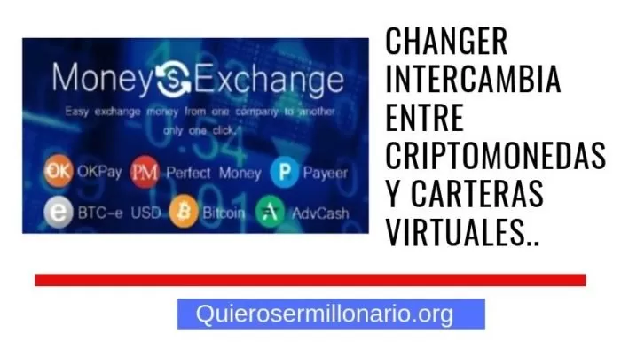 Changer intercambia entre criptomonedas y carteras virtuales. 2 Changer intercambia entre criptomonedas y carteras virtuales. 2