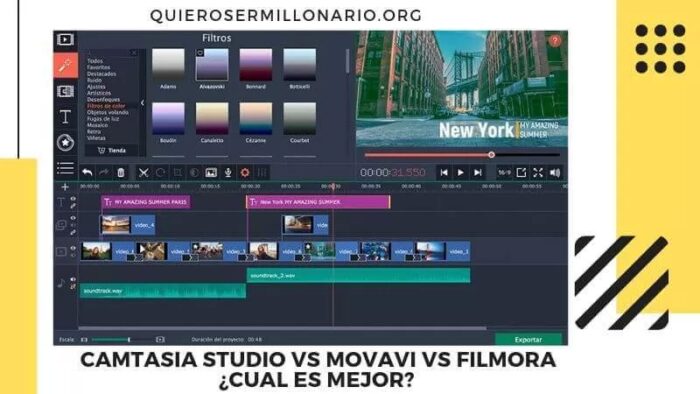 Camtasia Studio vs Movavi vs Filmora ¿Cuál es mejor? 2