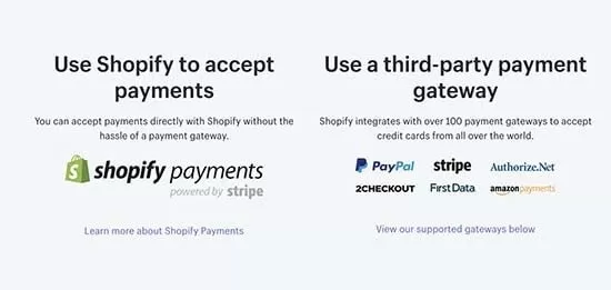 Opciones de pago Shopify WooCommerce vs. Shopify 9