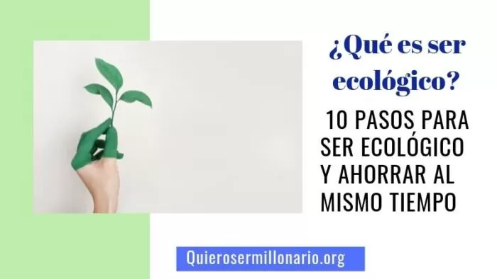 ¿Qué es ser ecológico? 10 pasos para ser ecológico y ahorrar al mismo tiempo 2 ¿Qué es ser ecológico? 10 pasos para ser ecológico y ahorrar al mismo tiempo 2