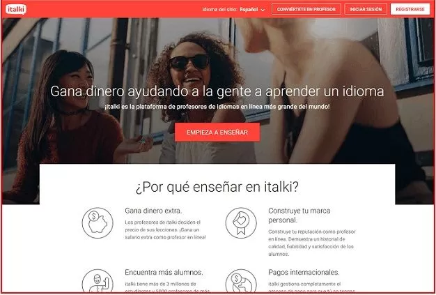 Italki ¿Hablas Español?, Entonces puedes ganar mas de 100 dolares al día. 3