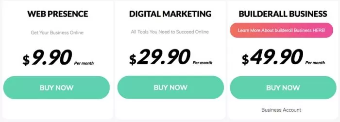 Precios de Builderall Gana dinero de forma automática sin invertir 4