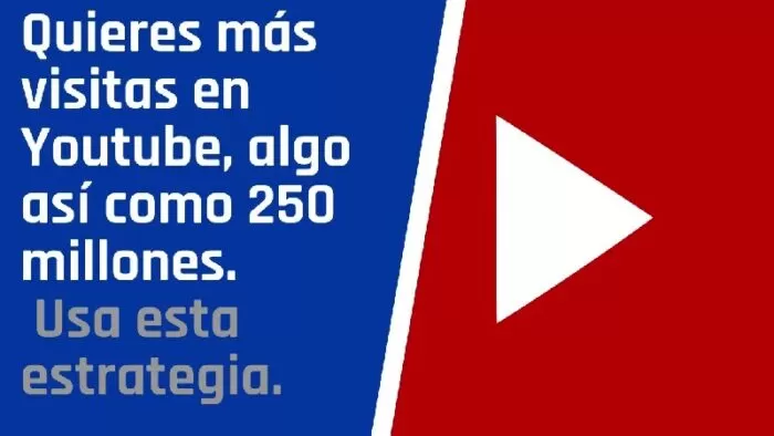 Quieres más visitas en Youtube, algo así como 250 millones usa esta estrategia. 2