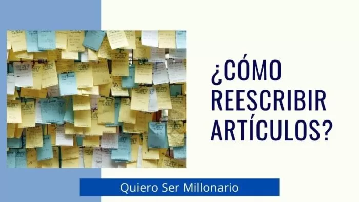 ¿Cómo reescribir artículos? 2