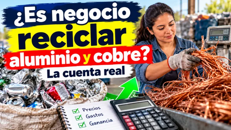 ¿Es negocio reciclar aluminio y cobre? La cuenta real 2
