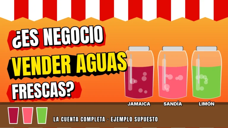 ¿Es negocio vender aguas frescas? La cuenta completa 1 ¿Es negocio vender aguas frescas? La cuenta completa 1