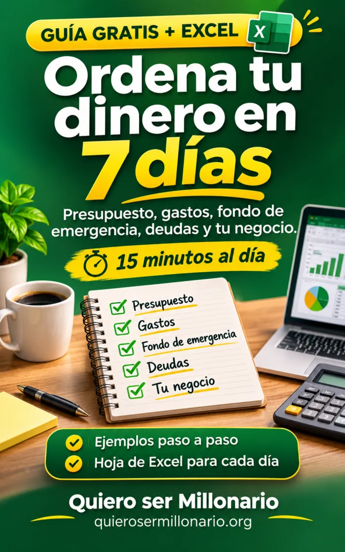 Guía gratis Ordena tu dinero en 7 días